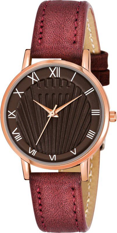 Analog Watch - For Men Analog Leather Strap with BrownDial Casual Men Watch