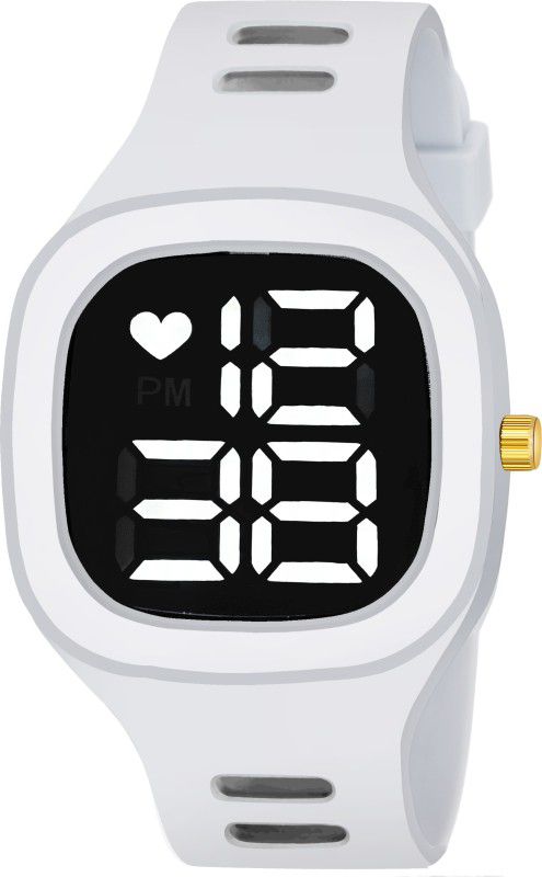 Digital Watch - For Boys Square Black Dial LED