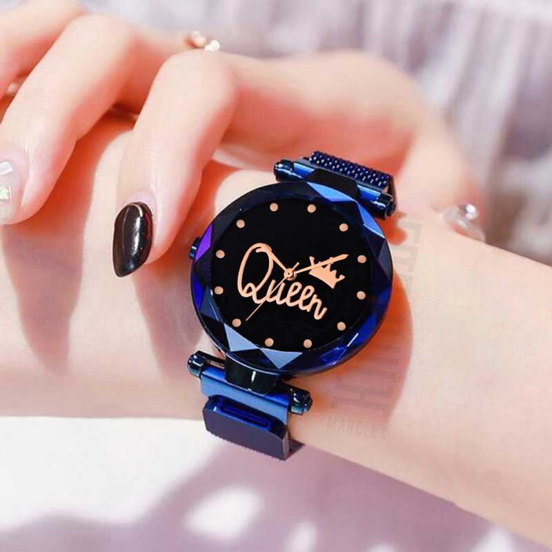 girls watches for women watches stylish branded new fashion latest design 2022 Analog Watch - For Women Karlskrona Blue Color Stylish Queen Magnet watch