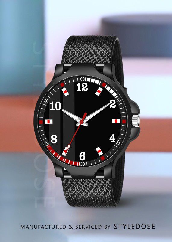 Stylish Branded All Black Color New Model Analogue Attractive Silicone Strap Analog Watch - For Men Anacortes Edition Watch for Men Watches Men's Watch for Boys Watch