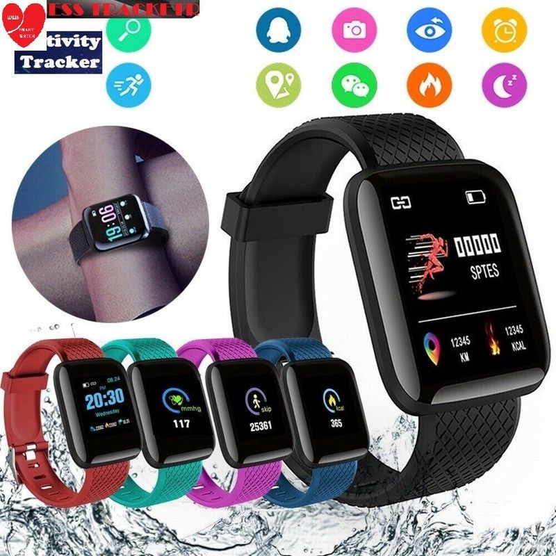 Bashaam E2519 ULTRA_ID116 ACTIVITY TRACKER SLEEP TRACKER SMART WATCH BLACK (PACK OF 1) Smartwatch  (Black Strap, Free)