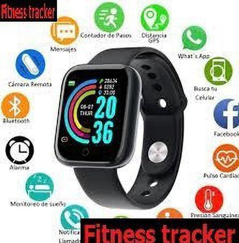 Jocoto S1387 (D20) LATEST ACTIVITY TRACKER SLEEP TRACKER SMART WATCH BLACK(PACK OF 1) Smartwatch  (Black Strap, free)