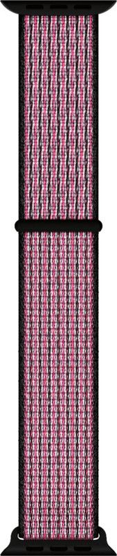 Juberous Soft Lightweight Breathable Nylon Loop Sport 42mm/44mm Band Trueberry Smart Watch Strap  (Pink, Black)