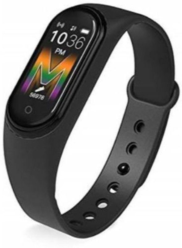 SYARA TIV_243E_M5 Fitness band  (Black Strap, Size : Free Size)