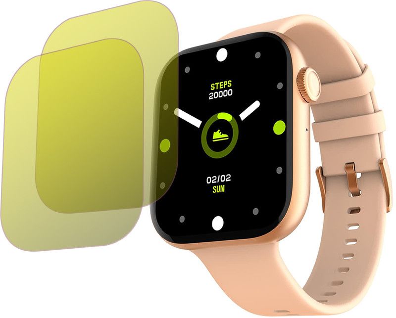 EJZATI Edge To Edge Screen Guard for FIRE BOLTT FIGHTER SMARTWATCH  (Pack of 2)