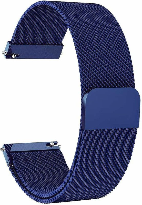 BLACK LOVIES 22 mm Metal smartwatch strap.Compatible for ONE PLUS WATCH / COBALT. Smart Watch Strap  (Blue)