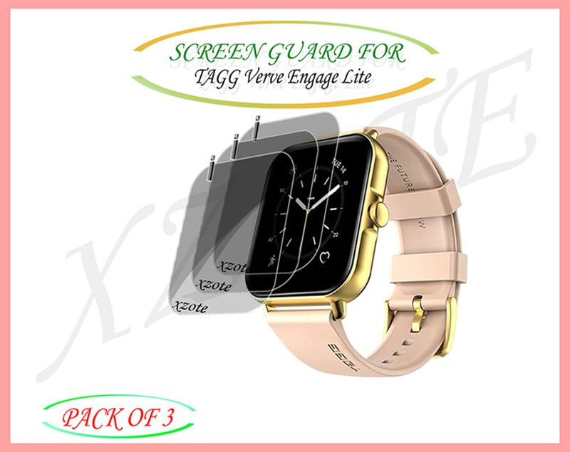 xzote Screen Guard for TAGG Verve Engage Lite Smartwatch  (Pack of 3)