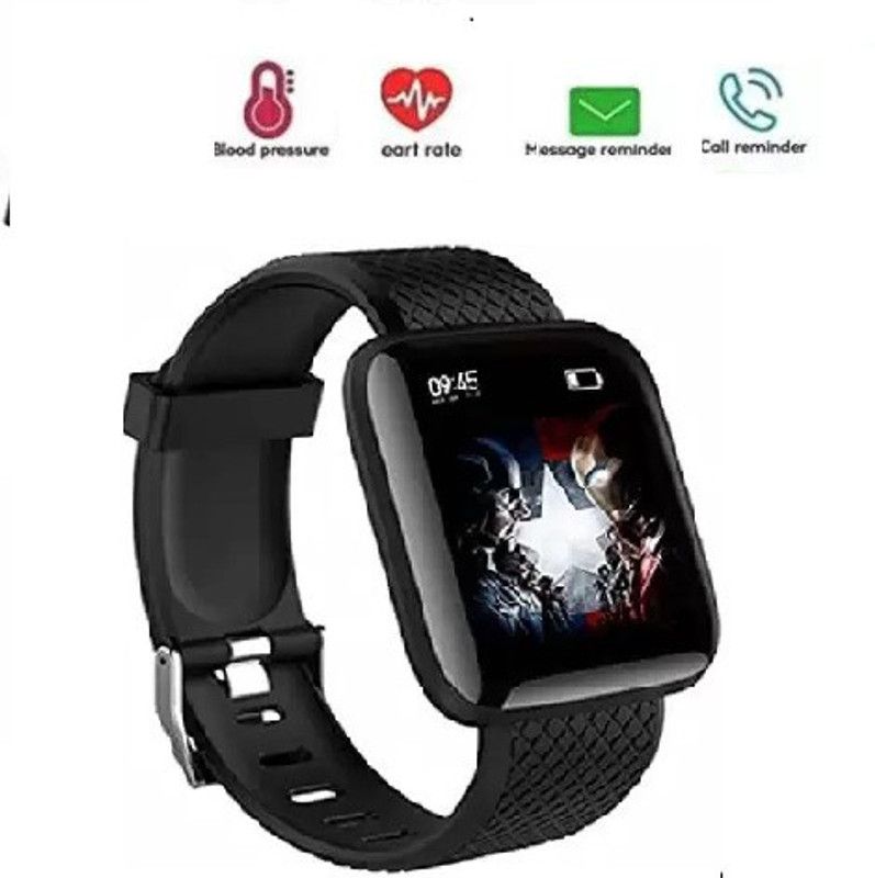 Stybits A375(ID116)Tranding Multi Activity Tracker & Sleep TrackerSmart Watch(Pack of 1) Smartwatch  (Black Strap, Free)