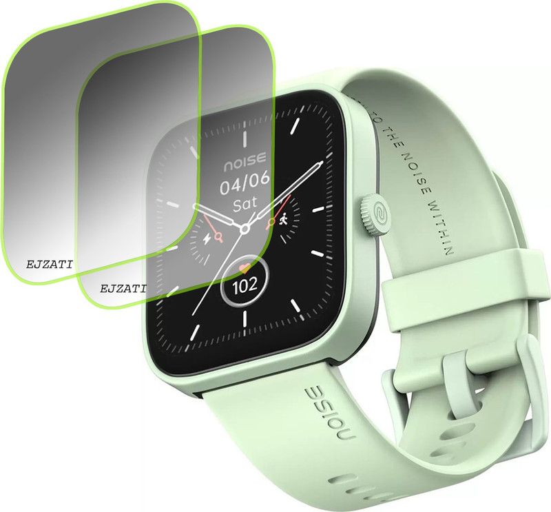EJZATI Screen Guard for NOISE COLORFIT PULSE GO BUZZ WATCH  (Pack of 2)