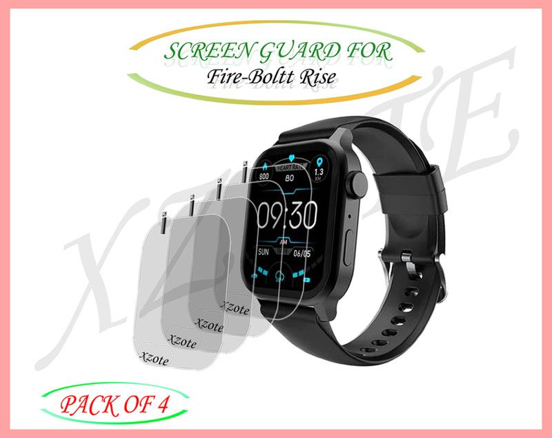 xzote Screen Guard for Fire-Boltt Rise Smartwatch  (Pack of 4)