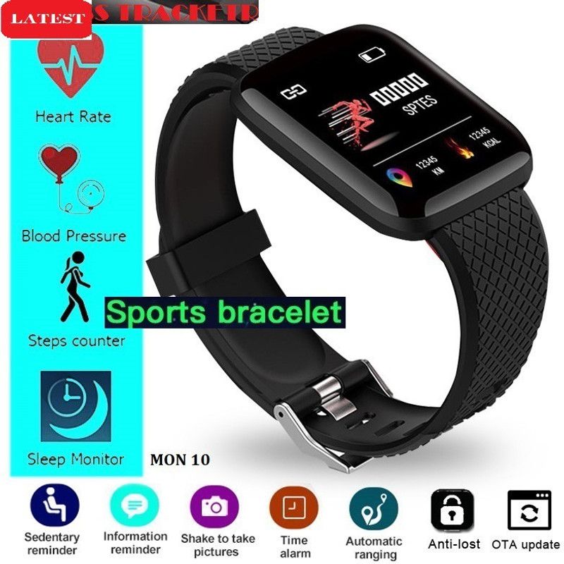 Bydye E751 LATEST_ID116 ACTIVITY TRACKER SLEEP TRACKER SMART WATCH BLACK (PACK OF 1) Smartwatch  (Black Strap, Free)