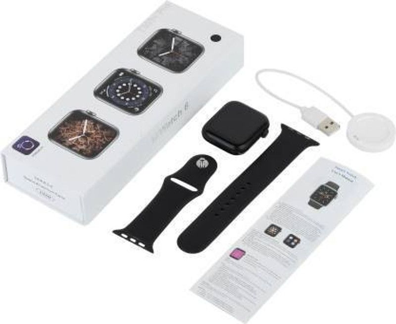 NKL Newly Look Smartwatch 136 Crown Working Full Display Series 7 Calling function Smartwatch  (Black Strap, FREE)
