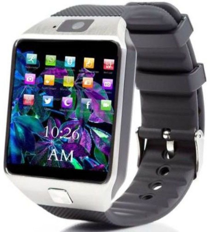 KDM ENTERPRISES DZ09 Bluetooth Calling Camera Smartwatch with 4G Support,SD card sim supportK336 Smartwatch  (Black Strap, Free Size)