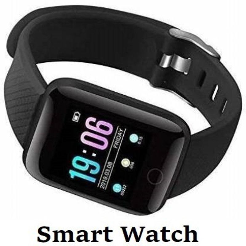 Ykarn Trades VI24_ID116 Digital Multi Watch Face, Step Count Smart Watch Black(Pack of 1)  (Black Strap, Size : Free)