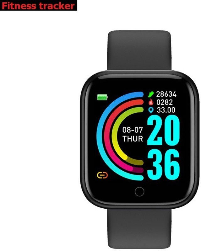 Jocoto S597 (D20) PLUS MULT FACES FITNESS TRACKER SMART WATCH BLACK(PACK OF 1) Smartwatch  (Black Strap, free)