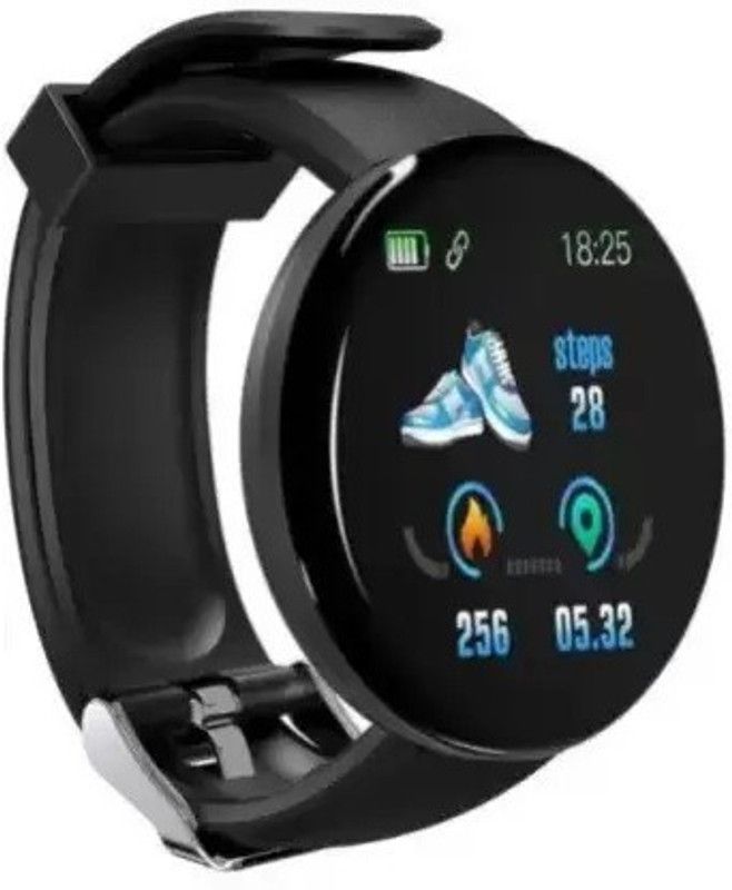 Bydye A86 D18_ PRO HEART RATE MULTI SPORTS SMART WATCH BLACK (PACK OF 1) Smartwatch  (Black Strap, free)