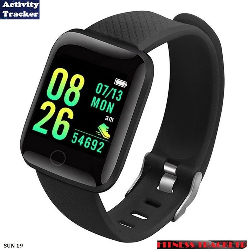 Bydye A786(ID116) PRO ACTIVITY TRACKER BLUETOOTH SMART WATCH BLACK( PACK OF 1) Smartwatch  (Black Strap, free)