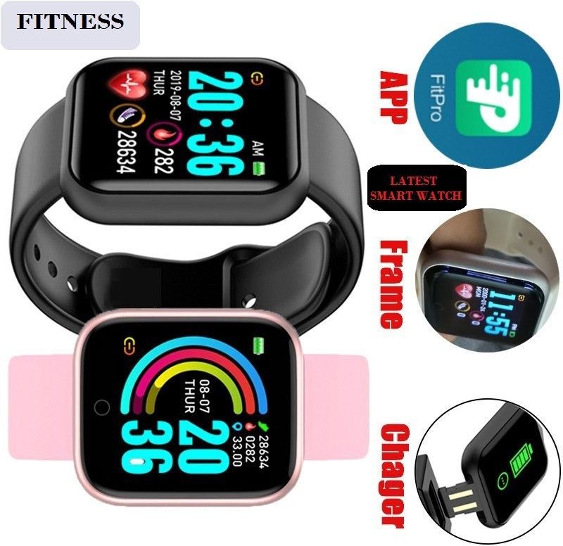 Stybits A1094_A1 PRO HEART RATE STEP COUNT SMART WATCH BLACK(PACK OF 1) Smartwatch  (Black Strap, Free)