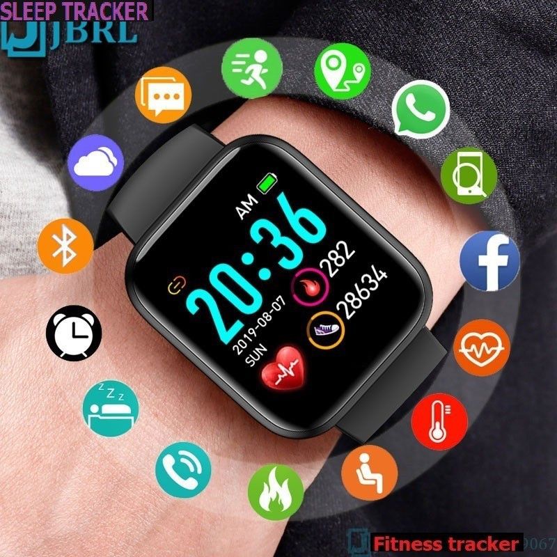 jorugo S896 (D20) PRO MULTI SPORTS STEP COUNT SMART WATCH BLACK(PACK OF 1) Smartwatch  (Black Strap, free)