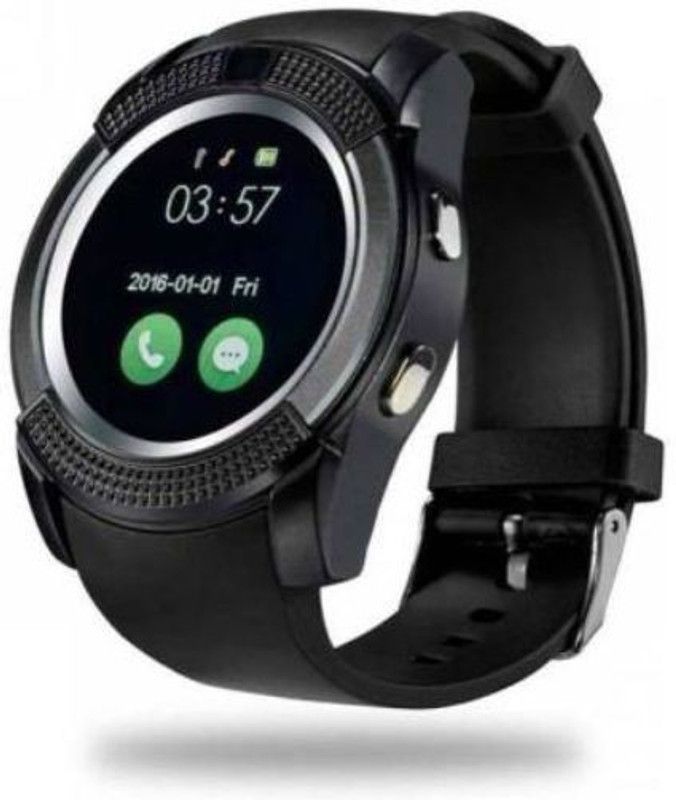 SYARA NOK_105A_V8 Smart Watch Smartwatch  (Black Strap, XL)