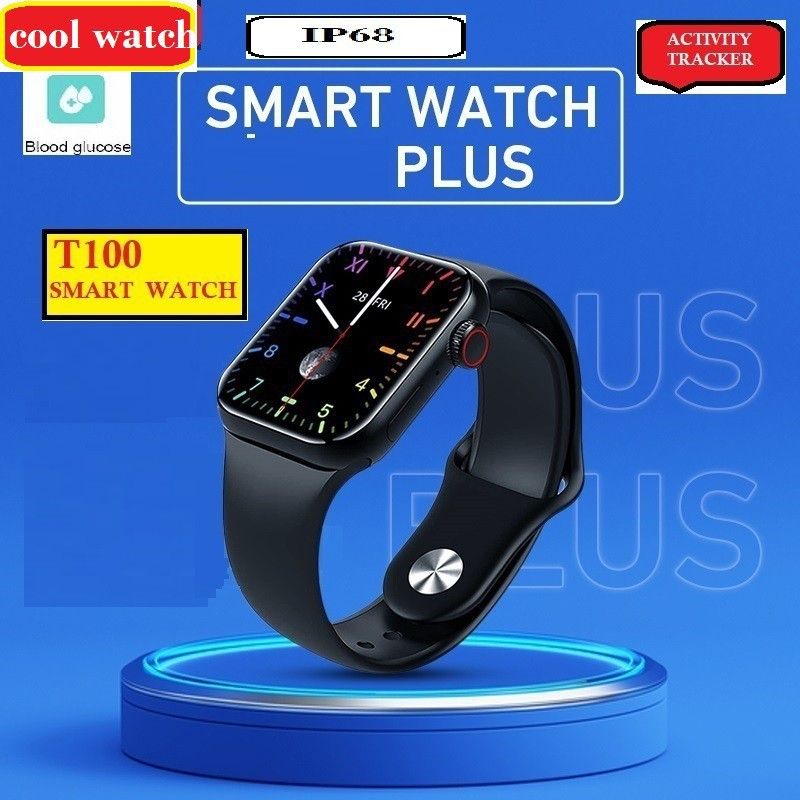 Bashaam A827 T100 LATEST MULTI SPORTS BLUETOOTH SAMRT WATCH BLACK (PACK OF 1) Smartwatch  (Black Strap, free)