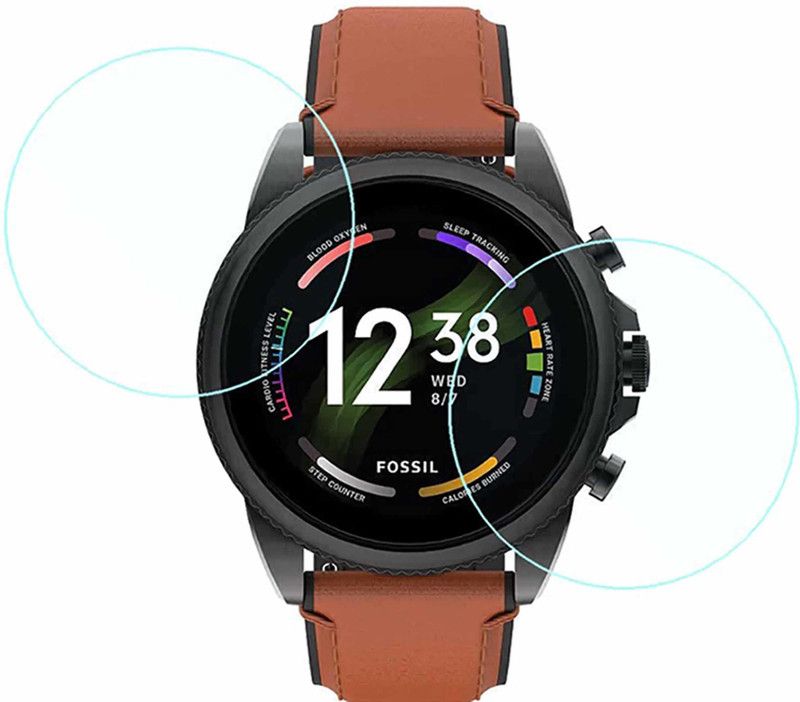 XAZE Screen Guard for FOSSIL GEN 6 SCREEN GUARD Smart Watch  (Pack of 2)