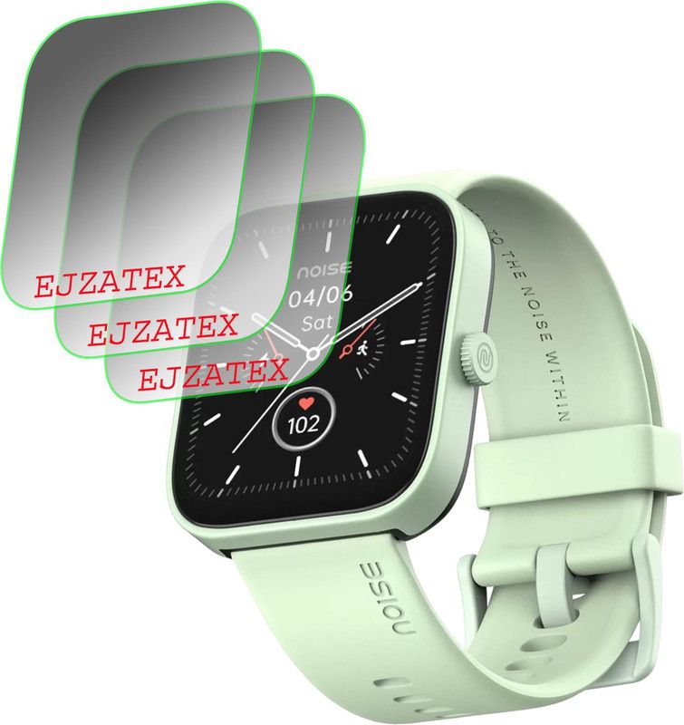 ejzatex Screen Guard for NOISE COLORFIT CALIBER SMARTWATCH  (Pack of 3)