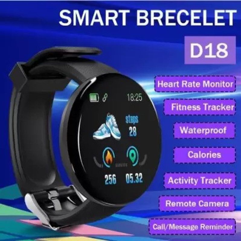Stybits A159 D18_ PLUS SLEEP TRACKER ACTIVITY TRACKER SMART WATCH BLACK (PACK OF 1) Smartwatch  (Black Strap, free)