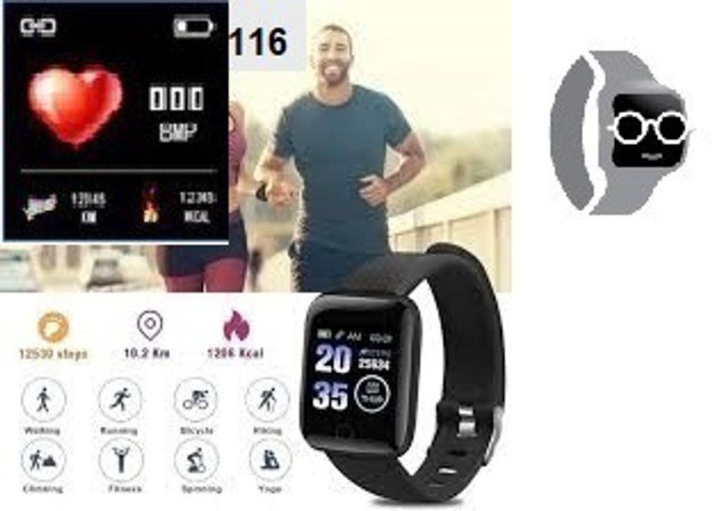 ACTARIAT A2624 ID116_PRO HEART RATE MULTI SPORTS SMART WATCH (PACK OF 1) Smartwatch  (Black Strap, Free)