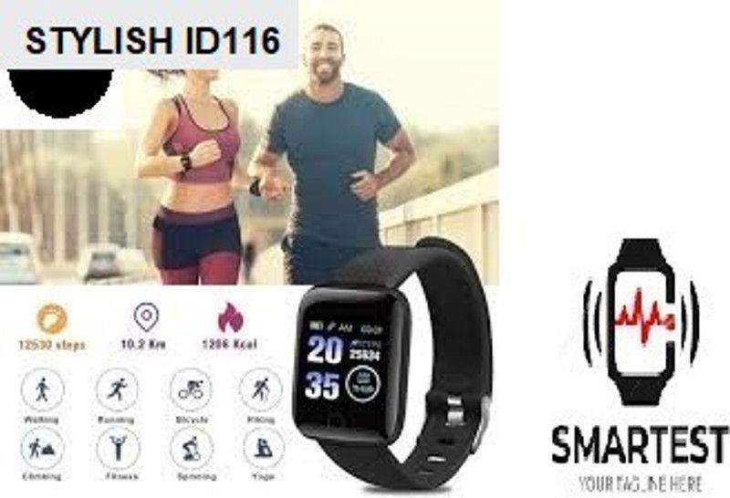 YORBAX A17 ID116_ULTRA HEART RATE MULTI SPORTS SMART WATCH (PACK OF 1) Smartwatch  (Black Strap, Free)