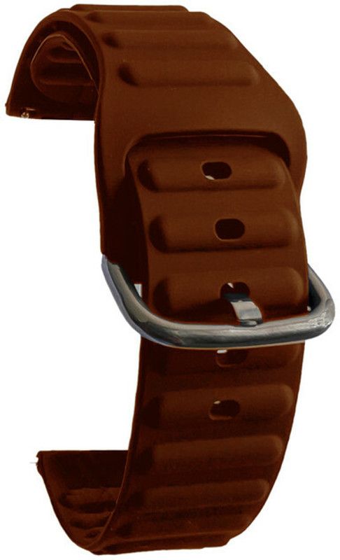 Melfo Rubber Strap Compatible with Amazfit Bip U Pro Nyse Listed Smart Watch Strap  (Brown)
