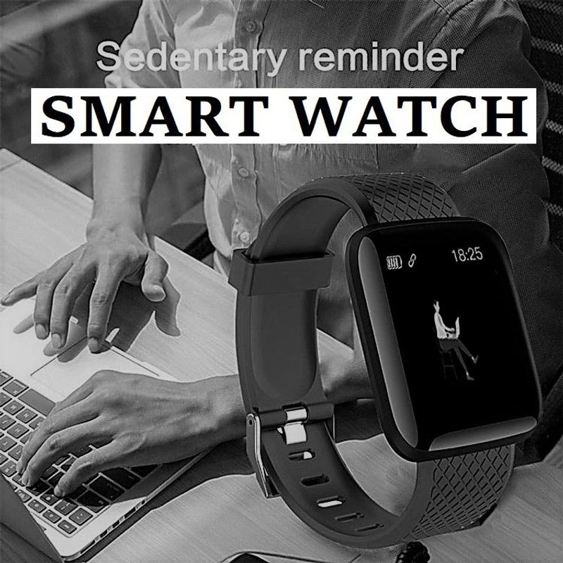 Stybits VI194_ID116 Plus Multi Watch Face, Step Count Smart Watch Black Only (Pack of 1) Smartwatch  (Black Strap, Free)