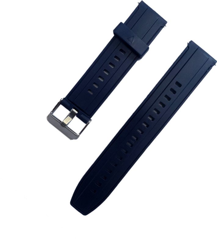 Melfo Flexible Silicone Strap Compatible with Boat Wave Edge Smart Watch Strap  (Blue)