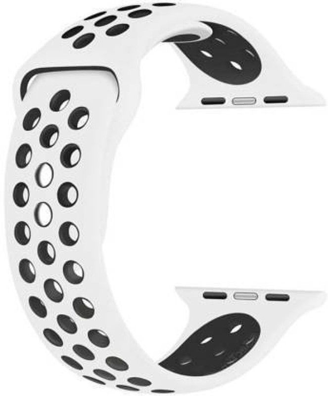 zenax Dot Strap Band (42MM/44MM') Compatible with Smart Watch Smart Watch Strap  (White, Black)