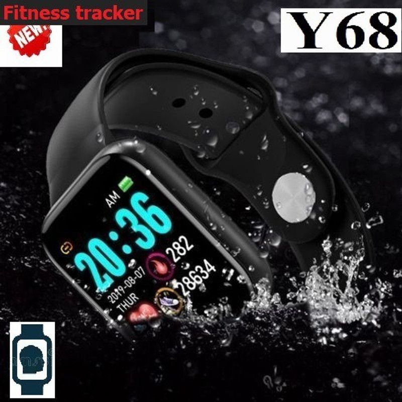 Jocoto S1432 (D20) MAX ACTIVITY TRACKER STEP COUNT SMART WATCH BLACK(PACK OF 1) Smartwatch  (Black Strap, free)