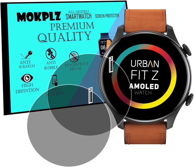 MOKPLZ Screen Guard for URBAN FIT Z SMARTWATCH  (Pack of 2)