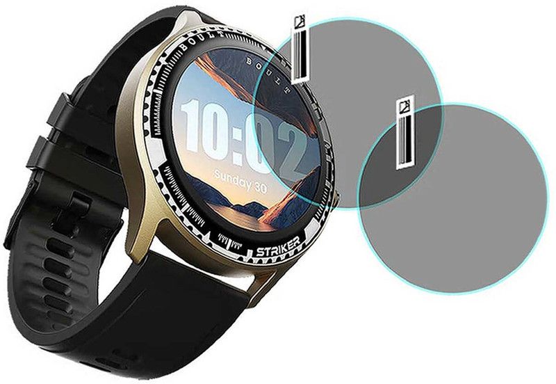 MOKPLZ Screen Guard for BOULT STRIKER SMARTWATCH  (Pack of 2)
