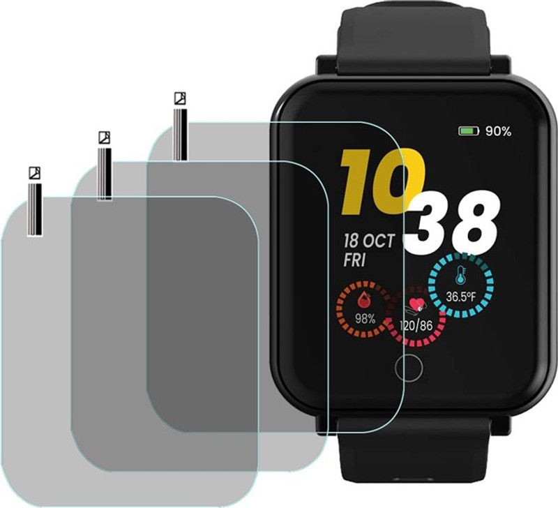 HI2U Screen Guard for Goqii Smart Vital SmartWatch  (Pack of 3)