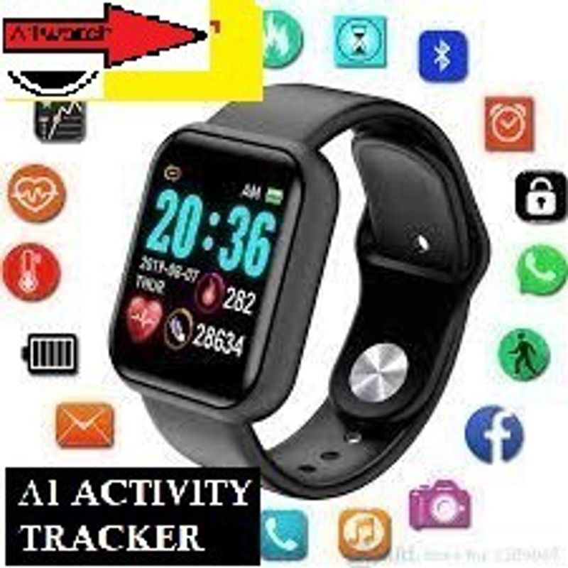 DEROWN S1674_A1 ADVANCE HEART RATE MULTI SPORTS SMART WATCH BLACK(PACK OF 1) Smartwatch  (Black Strap, Free)