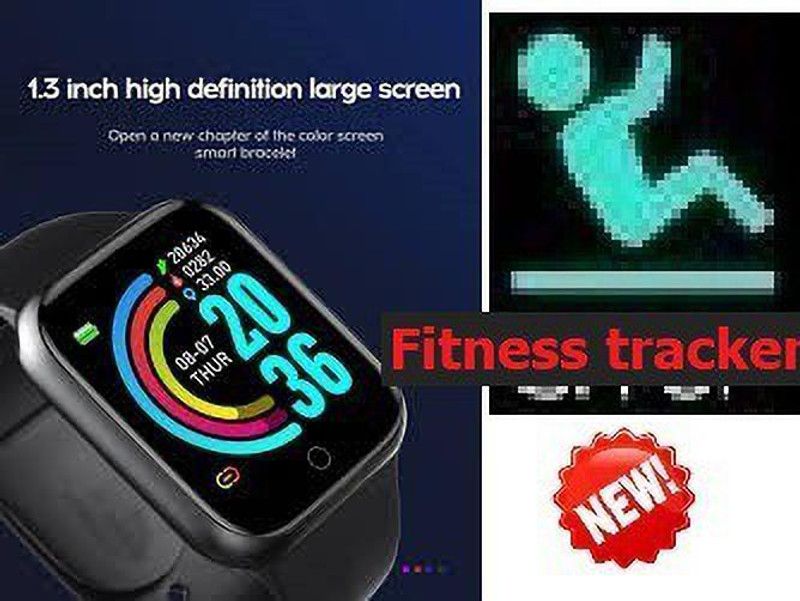 Jocoto S1357 (D20) LATEST ACTIVITY TRACKER FITNESS TRACKER SMART WATCH BLACK(PACK OF 1) Smartwatch  (Black Strap, free)
