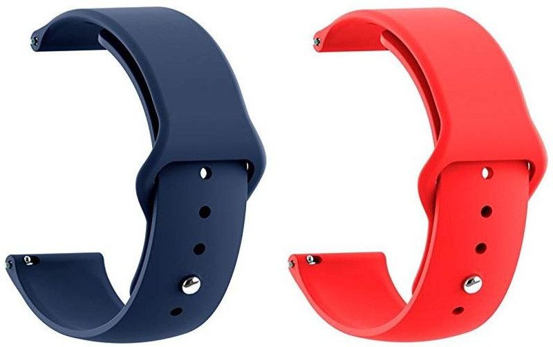 BLACK LOVIES 20 mm Smart Watch Strap Compatible for D I Z O Watch 2 / D I Z O Watch S Smart Watch Strap  (Blue, Red)
