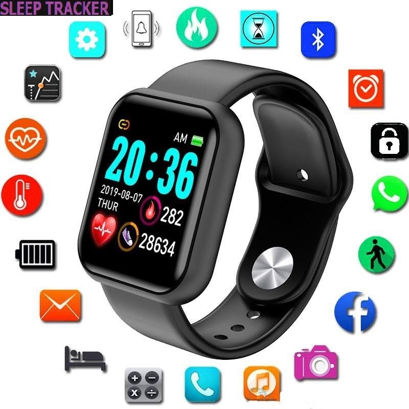 Jocoto S882 (D20) ADVANCE MULT FACES HEART RATE SMART WATCH BLACK(PACK OF 1) Smartwatch  (Black Strap, free)