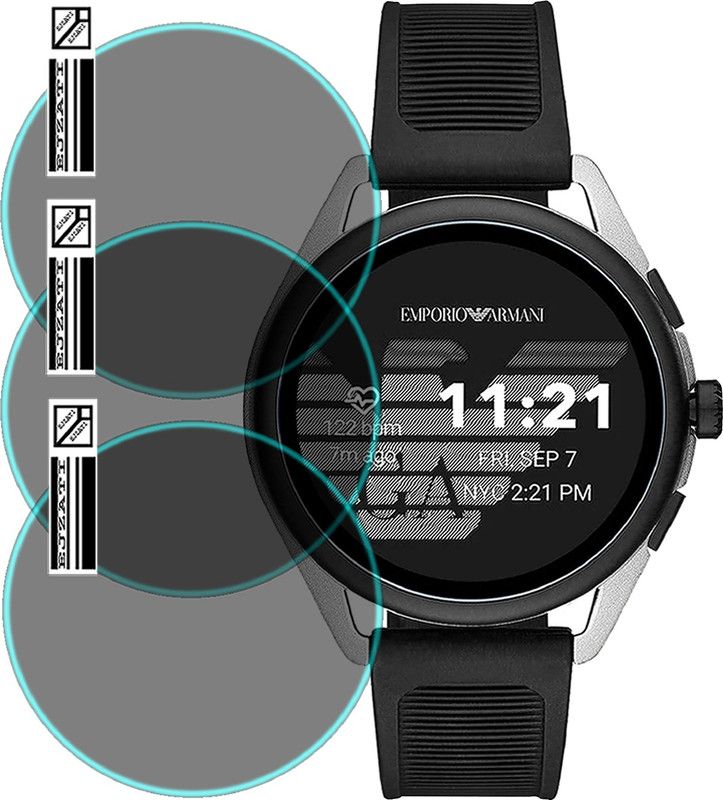 EJZATI Screen Guard for Armani Matteo Digital Men's Watch-ART5021  (Pack of 3)