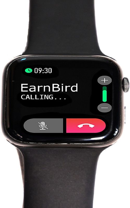EARNBIRD I7 Pro Max Bluetooth Smart Watch| (Silver Strap, 44 x 38 x 11 mm) Smart Watch Strap  (Black)