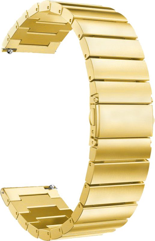 ACM Watch Strap Steel Metal for Ambrane Wise Crest Smartwatch Belt Band Gold Smart Watch Strap  (Gold)