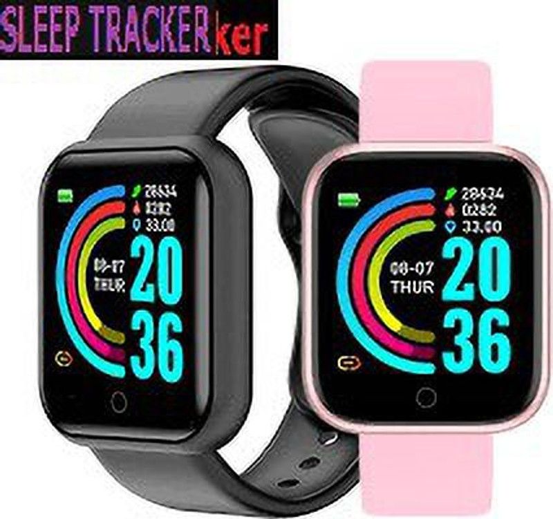 Jocoto S815 (D20) ULTRA MULTI SPORTS SLEEP TRACKER SMART WATCH BLACK(PACK OF 1) Smartwatch  (Black Strap, free)