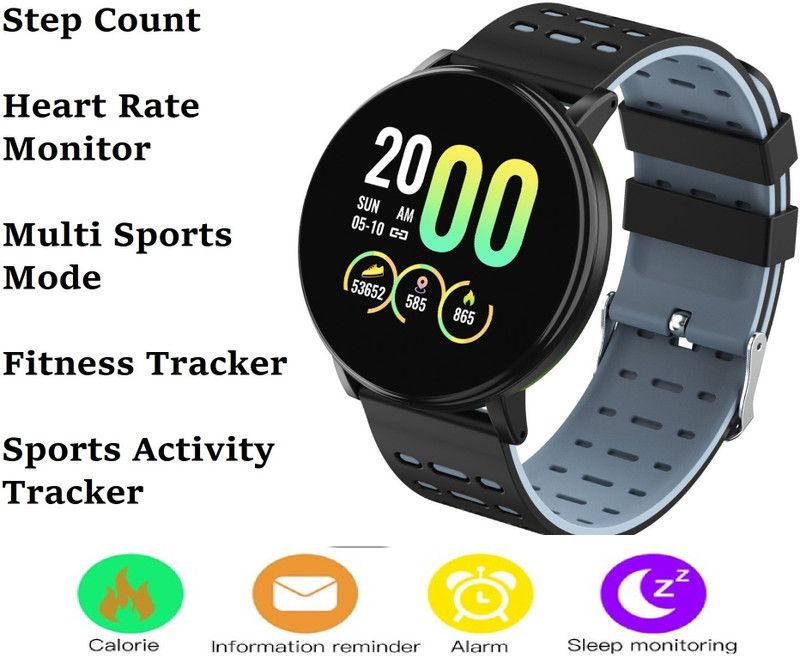 Y2H Enterprises G139_A8 Plus Activity Tracker Water Resistance Smart Watch (Pack of 1) Smartwatch  (Black Strap, Free)
