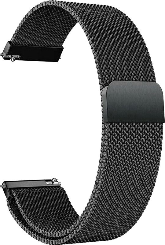 ACM Watch Strap Magnetic for Fireboltt Dazzle Plus Bsw037+ Smartwatch Black Smart Watch Strap  (Black)