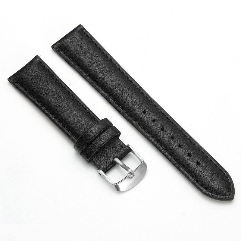 Melfo Synthetic Leather Strap Compatible with NoiseFit Core Smart Watch Strap  (Black)