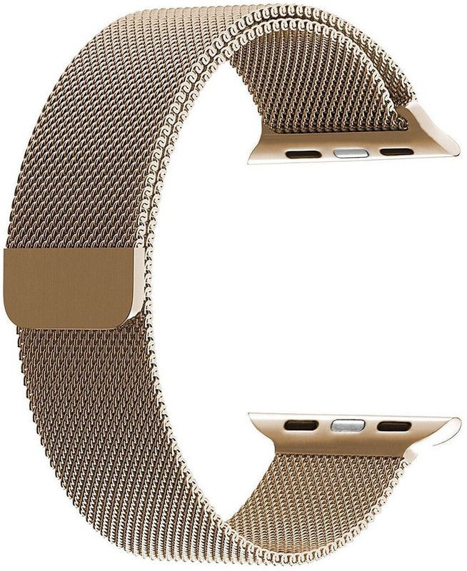 THE PRITO for Apple watch 44/42mm stainless steel Magnetic Strap(belt) Gold Smart Watch Strap  (Gold)
